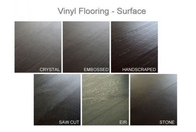 Revestimento luxuoso da prancha do vinil do clique de LVT, revestimento do vinil do anúncio publicitário de 4mm - de 6mm 0