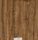 Handscraped PVC Waterproof Vinyl Flooring , UV Coating PVC Wood Flooring
